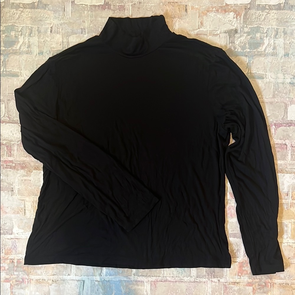 Shein Black Turtleneck Long Sleeve Top